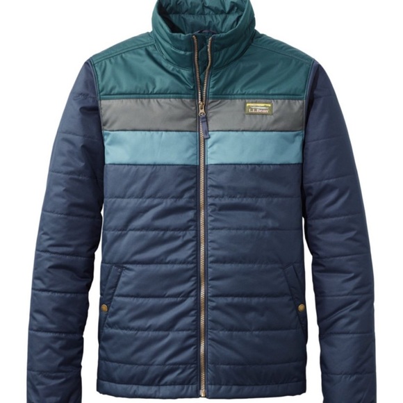 Men's Blue Quilted Jacket - Picture 2 of 7